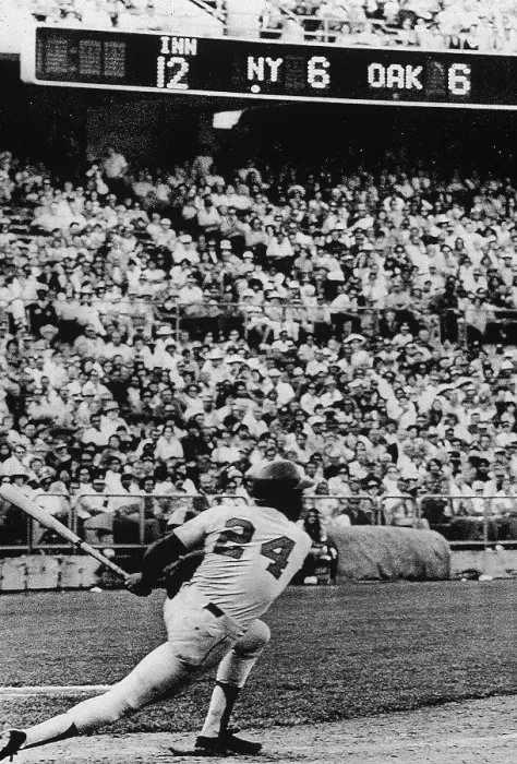 Framed Print : Mays Hits. 14th October 1973, American baseball player Willie Mays of the Framed Print : Mays Hits. 14th October 1973, American baseball player Willie Mays of the