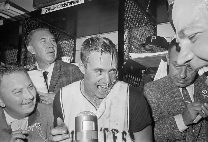 Framed Print : Bill Mazeroski in the Locker Room Framed Print : Bill Mazeroski in the Locker Room
