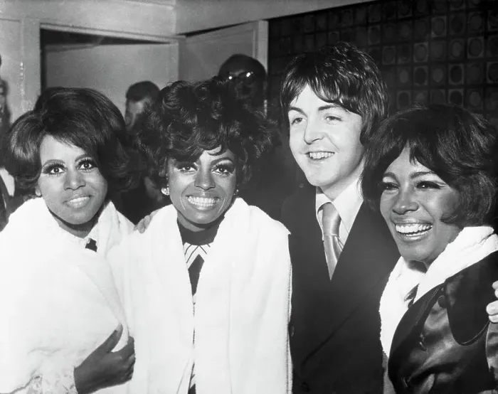 Framed Print : McCartney and Supremes at Nightclub Framed Print : McCartney and Supremes at Nightclub