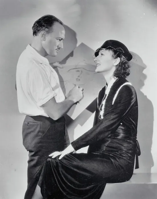 Framed Print : McClelland Barclay Painting His Wife Framed Print : McClelland Barclay Painting His Wife