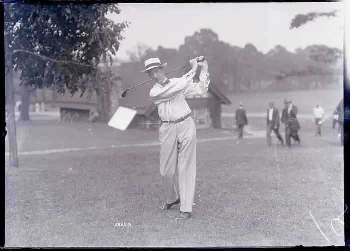 Framed Print : Mcdonald Smith Swinging Golf Rqacket Framed Print : Mcdonald Smith Swinging Golf Rqacket