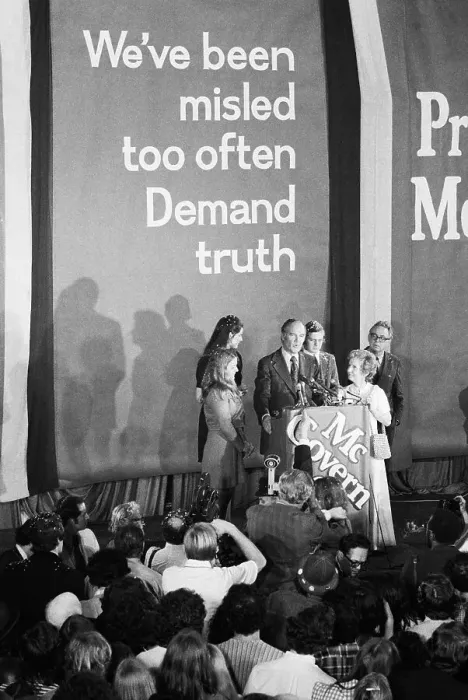 Framed Print : McGovern After Winning 67 Delagates, Ny Framed Print : McGovern After Winning 67 Delagates, Ny
