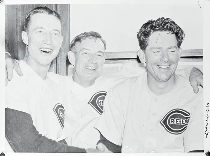 Framed Print : Bill McKechnie with Bucky Walters and Paul Derringer Framed Print : Bill McKechnie with Bucky Walters and Paul Derringer