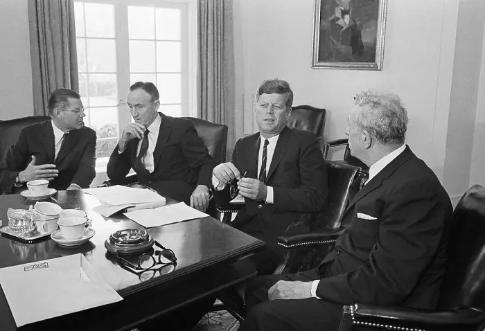 Framed Print : McNamara, Mike Mansfield, President Kennedy Framed Print : McNamara, Mike Mansfield, President Kennedy