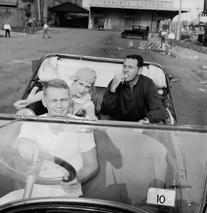 Framed Print : McQueen Driving Candice Bergen And Richard Crenna Framed Print : McQueen Driving Candice Bergen And Richard Crenna