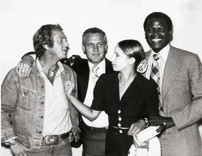 Framed Print : McQueen, Newman, Streisand, and Poitier Framed Print : McQueen, Newman, Streisand, and Poitier
