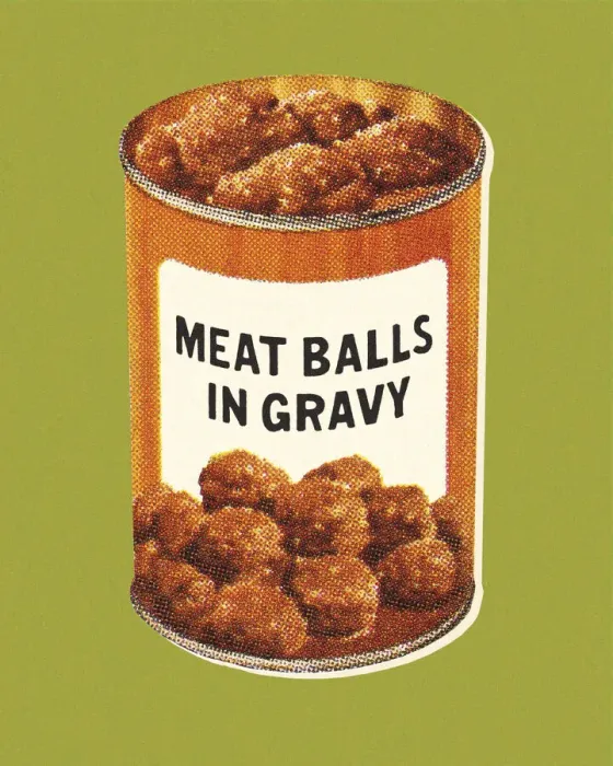 Framed Print : Meat Balls in Gravy
