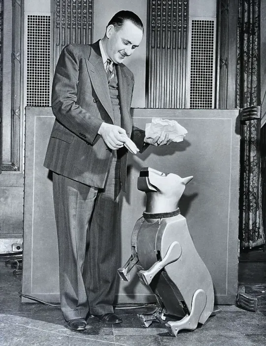 Framed Print : Mechanical Dog Begging for Hot Dog Framed Print : Mechanical Dog Begging for Hot Dog