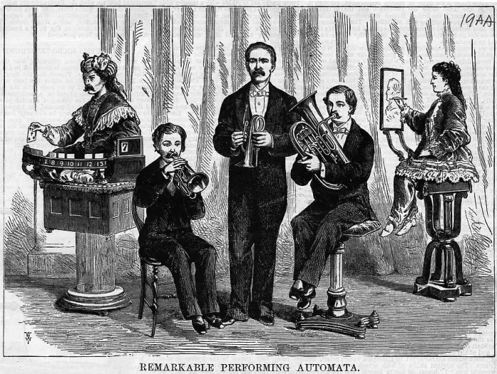 Framed Print : Mechanized Band Playing Instruments Framed Print : Mechanized Band Playing Instruments