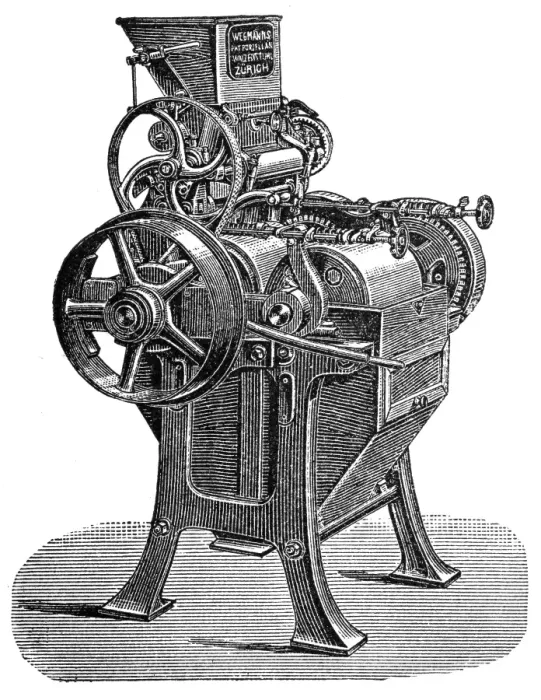 Framed Print : Mechmarts ring chair, grain procesing machine