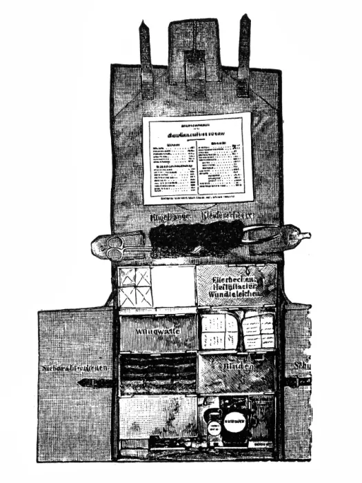 Framed Print : Medic kit. Illustration of a medicinal and bandage bag of hospital assistants Framed Print : Medic kit. Illustration of a medicinal and bandage bag of hospital assistants