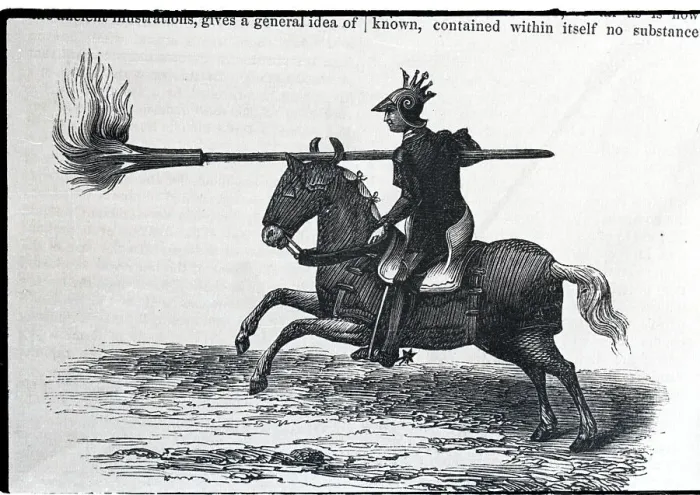 Framed Print : Medieval Fire-Armed Horseman Framed Print : Medieval Fire-Armed Horseman