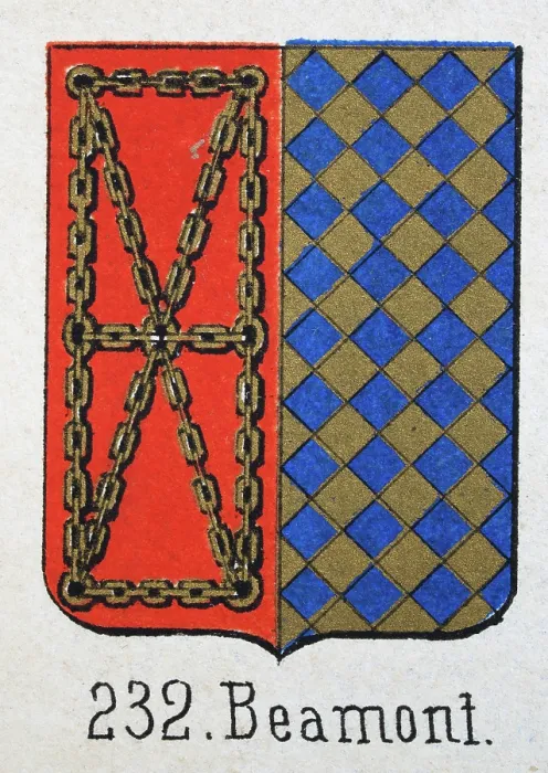 Framed Print : Medieval heraldry, Coat of arms, Shield with, Halved, Gold, Chain, Red, Checked, Blue, Gold, Spanish, Vintage illustration Framed Print : Medieval heraldry, Coat of arms, Shield with, Halved, Gold, Chain, Red, Checked, Blue, Gold, Spanish, Vintage illustration