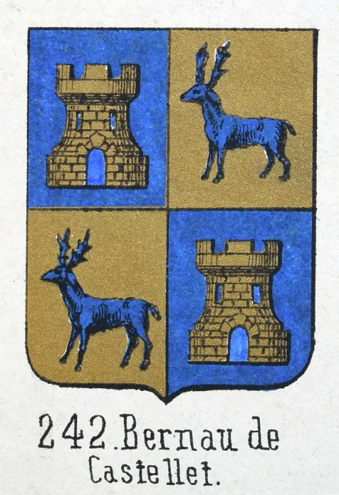 Framed Print : Medieval heraldry, Coat of arms, Shield with, Quartered, Gold, Castle, Blue, Stag, Spanish, Vintage illustration Framed Print : Medieval heraldry, Coat of arms, Shield with, Quartered, Gold, Castle, Blue, Stag, Spanish, Vintage illustration
