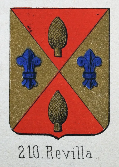 Framed Print : Medieval heraldry, Coat of arms, Shield with, Quartered, Gold, pinecone, blue, fleur de lis, gold, red, Spanish, Vintage illustration Framed Print : Medieval heraldry, Coat of arms, Shield with, Quartered, Gold, pinecone, blue, fleur de lis, gold, red, Spanish, Vintage illustration