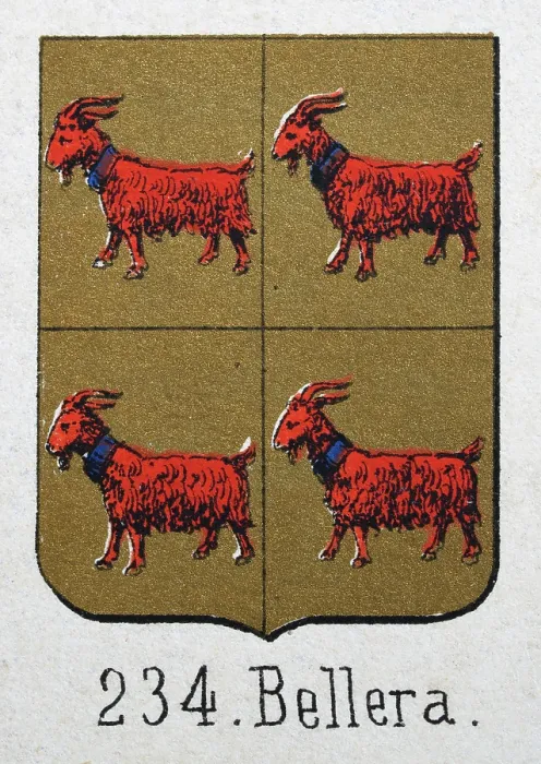 Framed Print : Medieval heraldry, Coat of arms, Shield with, Red, Goat, Gold, Quartered, Spanish, Vintage illustration Framed Print : Medieval heraldry, Coat of arms, Shield with, Red, Goat, Gold, Quartered, Spanish, Vintage illustration