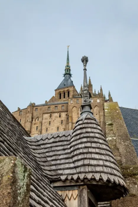 Framed Print : Medieval house with clapboard of Mont Saint-Michel, Normandy, France Framed Print : Medieval house with clapboard of Mont Saint-Michel, Normandy, France