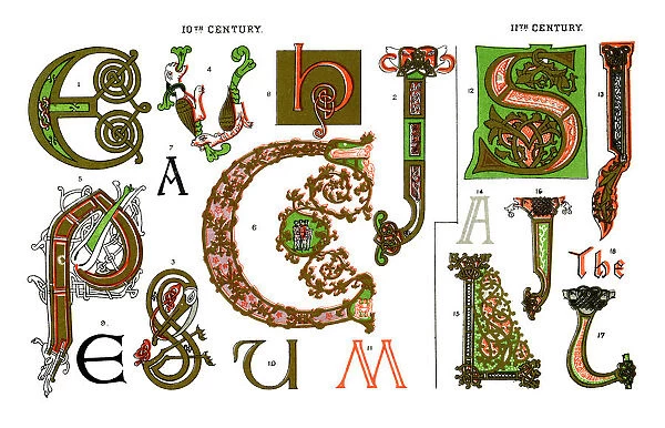 Medieval Illuminated Letters
