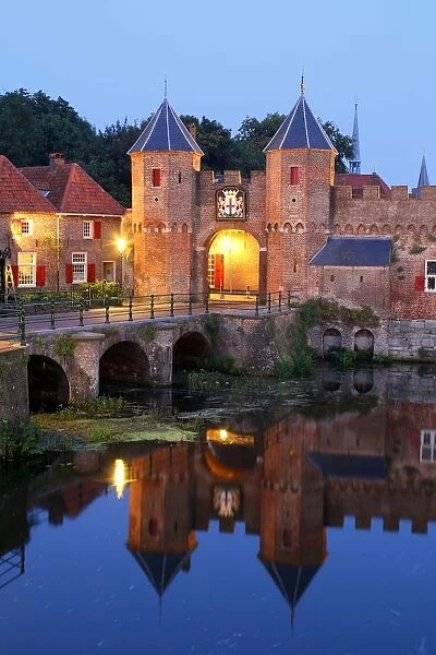 Medieval Koppelpoort gate in Amersfoort