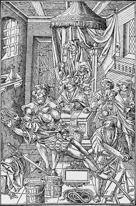 Framed Print : Medieval Law Court Framed Print : Medieval Law Court