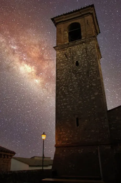 Framed Print : Medieval Tower at Night in Lugnano in Teverina Framed Print : Medieval Tower at Night in Lugnano in Teverina