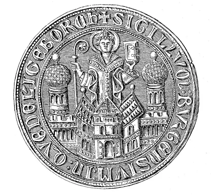 Framed Print : Medieval town seal from the 13th to 15th century, here Quedlinburg, Germany, Historical, digitally restored reproduction from a 19th century original Framed Print : Medieval town seal from the 13th to 15th century, here Quedlinburg, Germany, Historical, digitally restored reproduction from a 19th century original