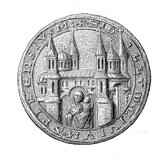 Framed Print : Medieval town seal from the 13th to 15th century, here Speyer, Germany, Historical, digitally restored reproduction from a 19th century original Framed Print : Medieval town seal from the 13th to 15th century, here Speyer, Germany, Historical, digitally restored reproduction from a 19th century original