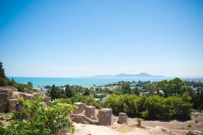 Framed Print : The Mediterranean sea from Carthage Framed Print : The Mediterranean sea from Carthage