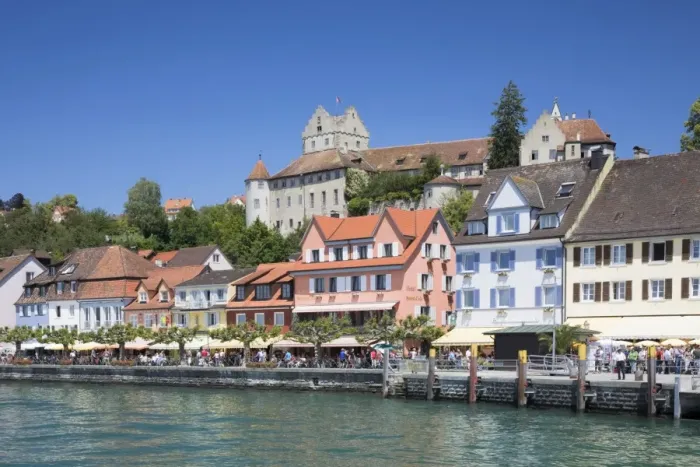 Framed Print : Meersburg castle, also known as Alte Burg castle, and the lakeside promenade, Meersburg, Lake Constance, Baden-Wuerttemberg, Germany, Europe Framed Print : Meersburg castle, also known as Alte Burg castle, and the lakeside promenade, Meersburg, Lake Constance, Baden-Wuerttemberg, Germany, Europe
