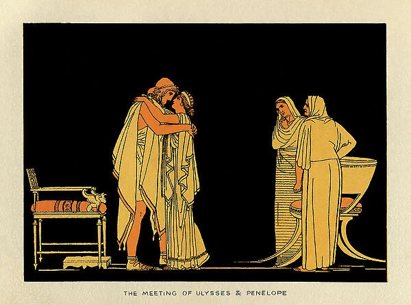 The meeting of Ulysses and Penelope