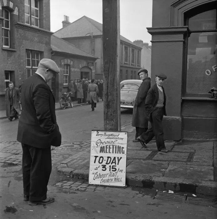 Framed Print : Meeting For The Unemployed