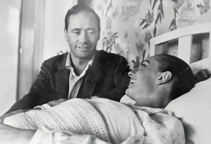 Framed Print : Mel Ferrer at Bedside of Injured Audrey Hepburn Framed Print : Mel Ferrer at Bedside of Injured Audrey Hepburn