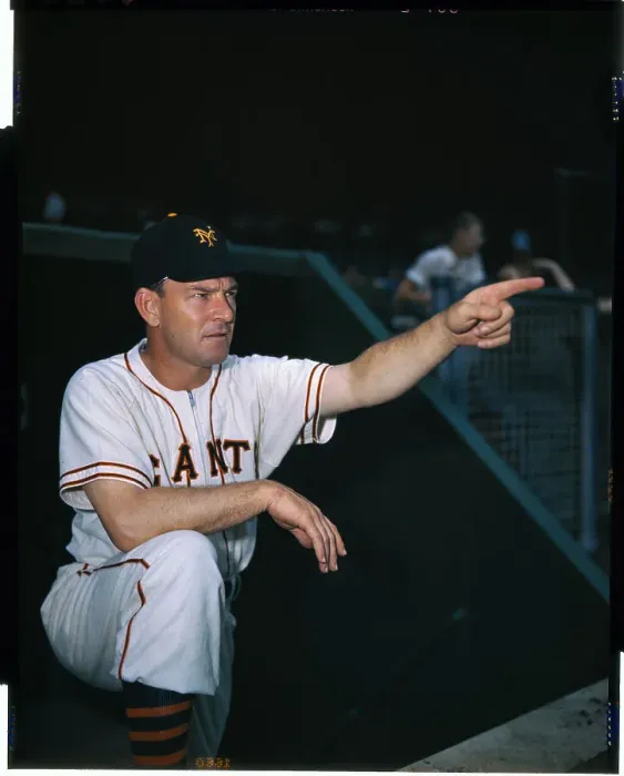 Framed Print : Mel Ott Pointing in Baseball Stadium Framed Print : Mel Ott Pointing in Baseball Stadium