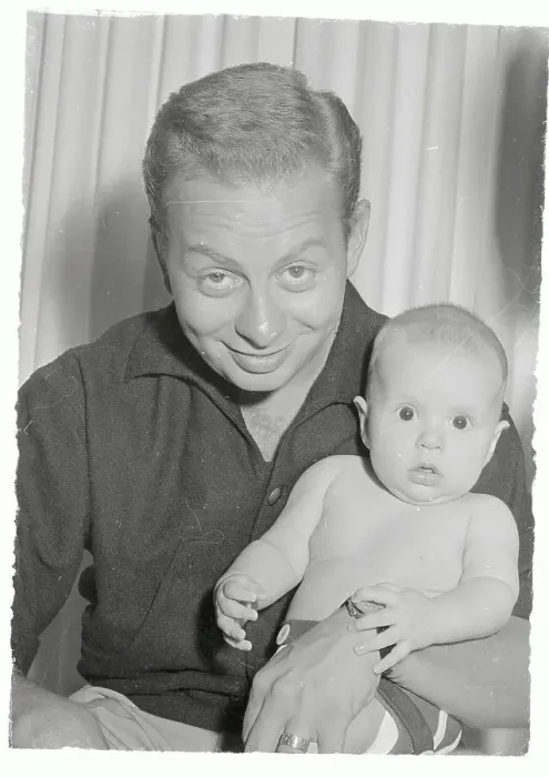 Framed Print : Mel Torme with his Son Framed Print : Mel Torme with his Son