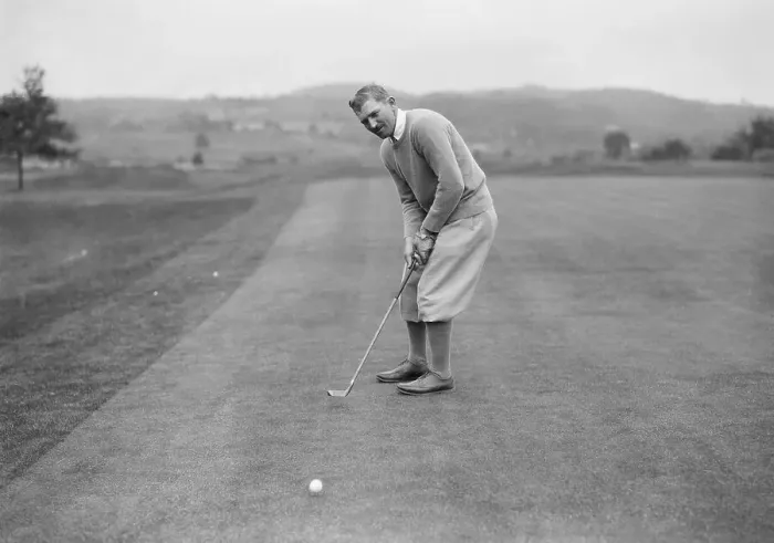 Framed Print : Bill Melhorn, Golfer, In Action Framed Print : Bill Melhorn, Golfer, In Action