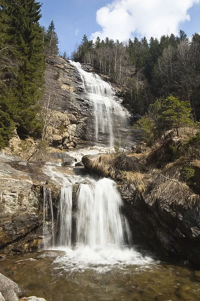 Melnikfall, waterfall in the Maltatal Valley, Carinthia, Austria, Europe