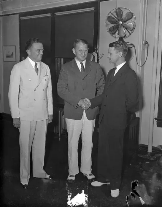 Framed Print : Melvin Purvis with J. Edgar Hoover Framed Print : Melvin Purvis with J. Edgar Hoover