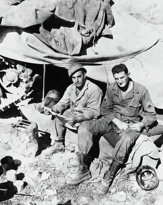 Framed Print : Members of the 91st Division of the Fifth Army Framed Print : Members of the 91st Division of the Fifth Army