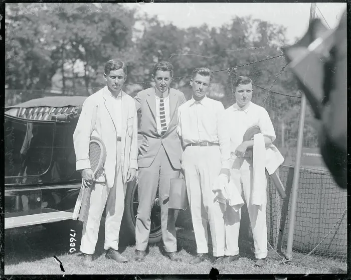 Framed Print : Members of American Tennis Team Framed Print : Members of American Tennis Team