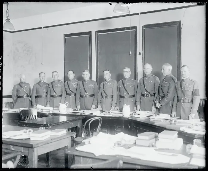 Framed Print : Members of the Army Court