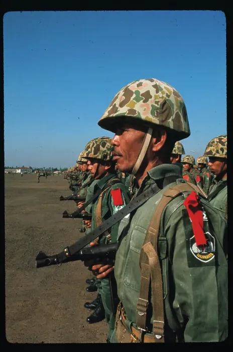 Framed Print : Members of Army Infantry Unit Shown During Review Framed Print : Members of Army Infantry Unit Shown During Review