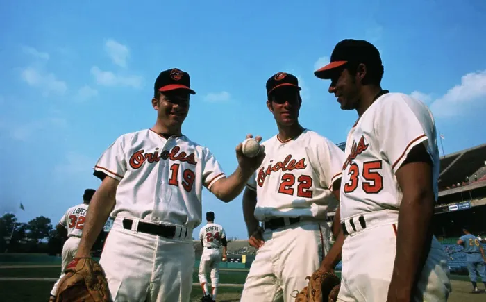 Framed Print : Members of Baltimore Orioles Team