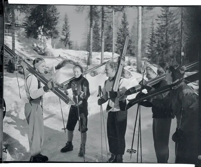 Framed Print : Members of the Canadian Ski Team Framed Print : Members of the Canadian Ski Team