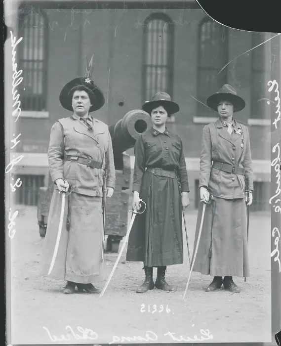 Framed Print : Members of Female Regiment