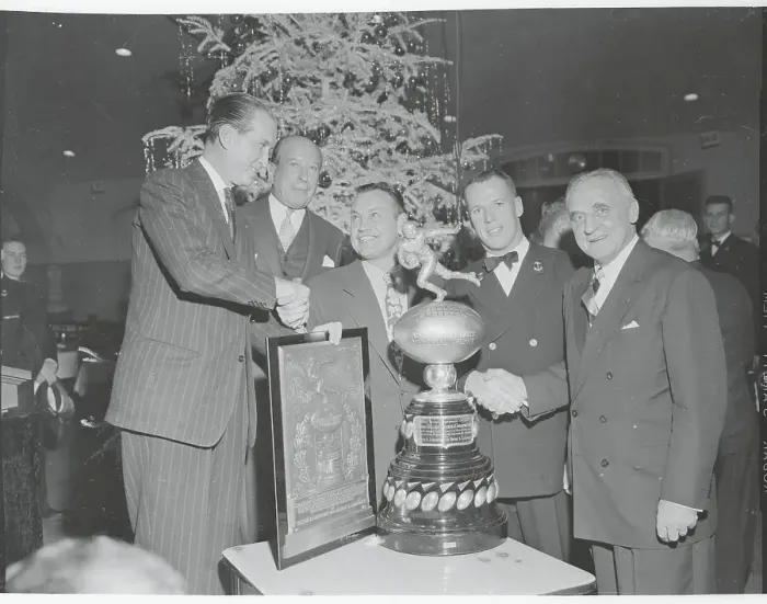 Framed Print : Members of Navy Football Team Posing with the Lambert Trophy Framed Print : Members of Navy Football Team Posing with the Lambert Trophy