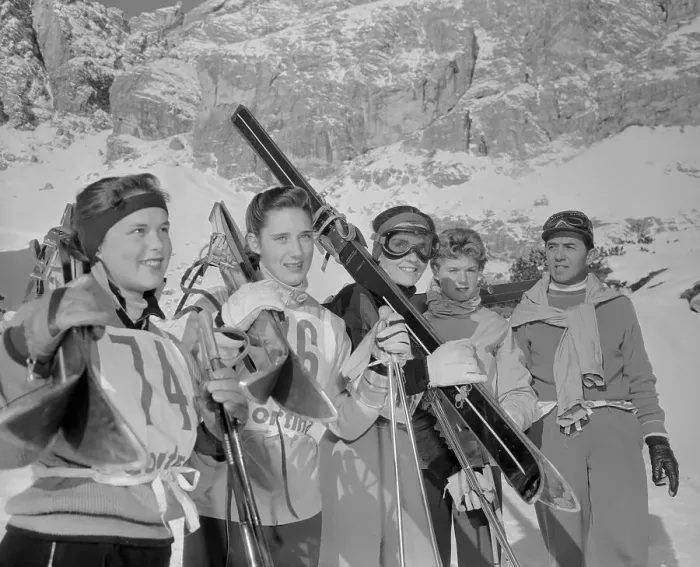 Framed Print : Members of the Olympic Ski Team Framed Print : Members of the Olympic Ski Team
