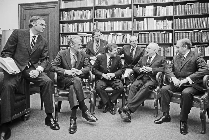 Framed Print : Members of Watergate Committee Framed Print : Members of Watergate Committee