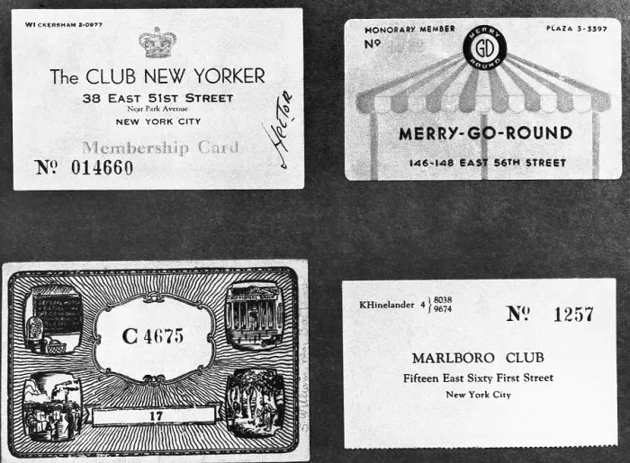Framed Print : Membership Cards to New York Speakeasies