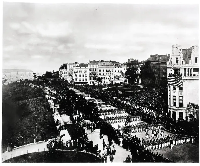Framed Print : Memorial Day Parade, 1880