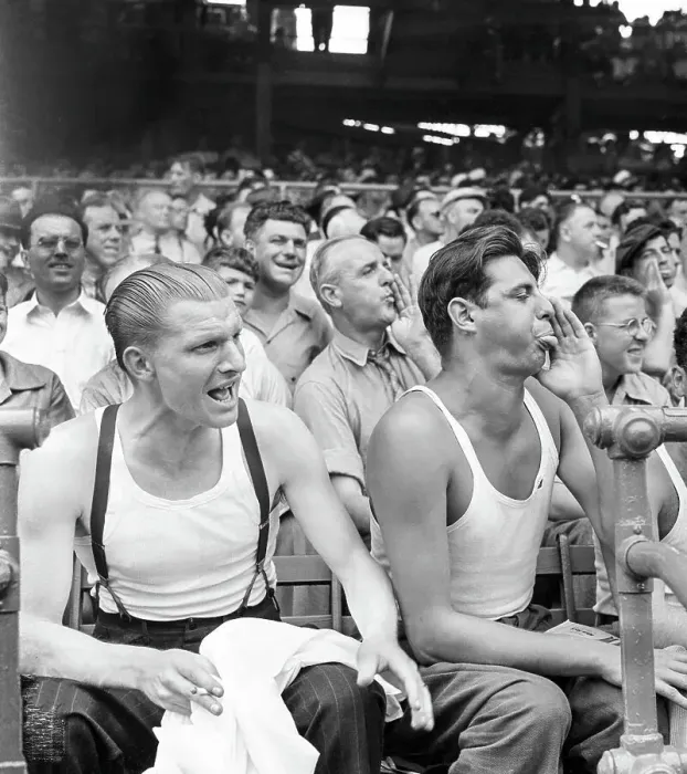 Framed Print : Men Booing Cincinnati Reds